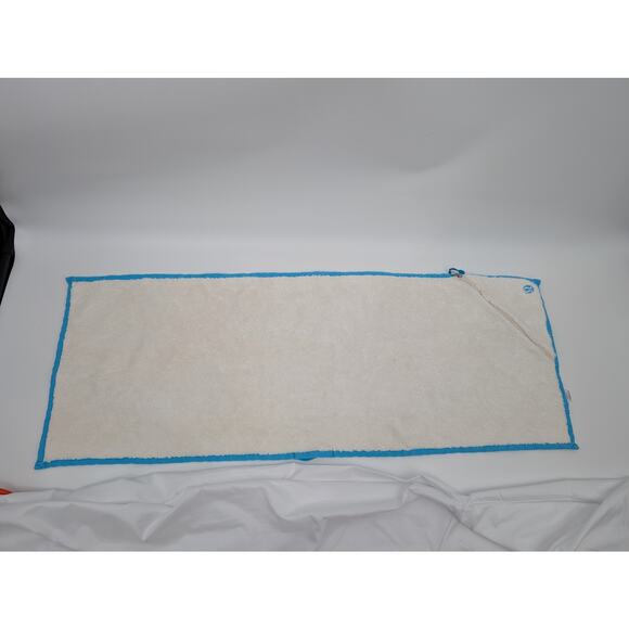 Lululemon Terry Cloth Towel Cotton Rayon (Bamboo) Silk Blend  Blue and White * - Picture 1 of 8
